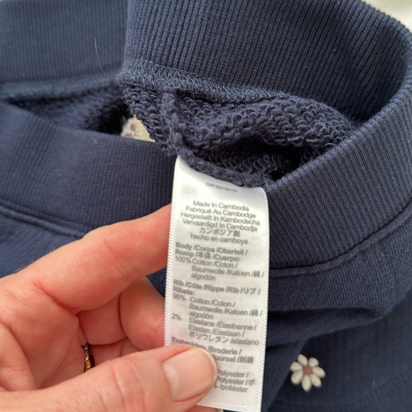 Madewell Airyterry Floral Embroidered Tapered Sweatpants Stitched-Pocket Edition - Picture 11 of 14